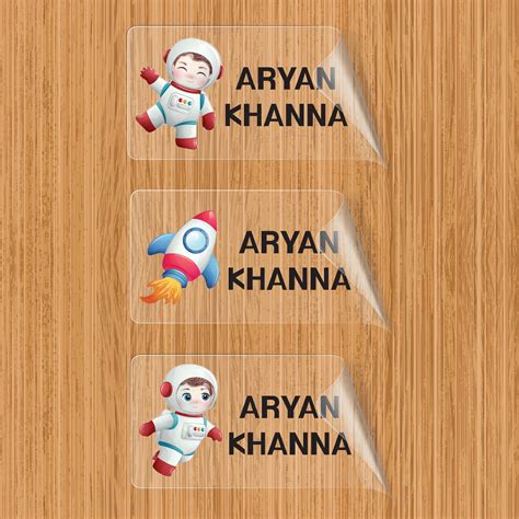 Personalized Transparent Labels – The Brainy Bear Store