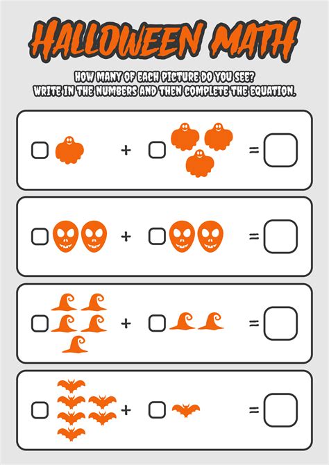 Fun Halloween Math Worksheets