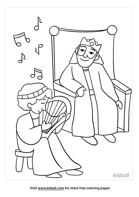 Saul And David Coloring Page