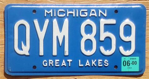 Image result for Michigan License Plate Fee Chart