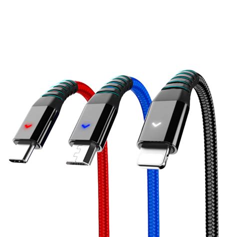 Data kabl KONFULON DC08, 2.4A, 3u1 USB na micro, lightning, Type C 1.2m ...