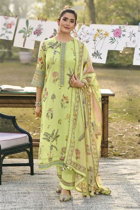 Daily Wear Digital Print Premium Malai Chanderi Suit – Jay Vijay Prints ...