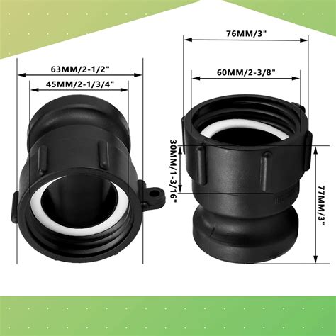 Buy IBC Tote Adapter: 2in Buttress to 2in NPT Pipe Thread - Easily ...