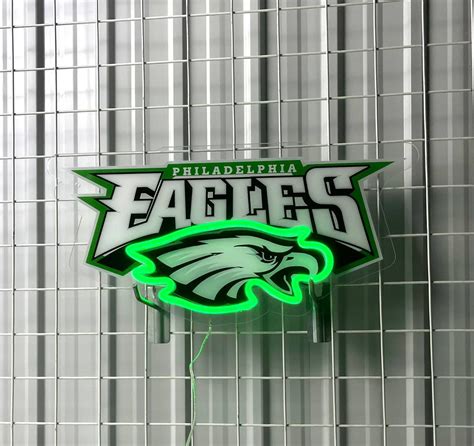 Philadelphia Eagles Neon LED Sign NFL Fan Acrylic Artwork Wall Art Home ...
