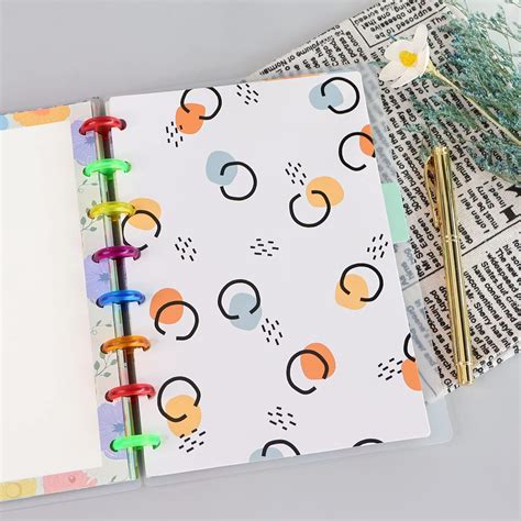 Buy Multibey Colorful Binder Divider Index with 6 Tabs A5 Cute Paper ...