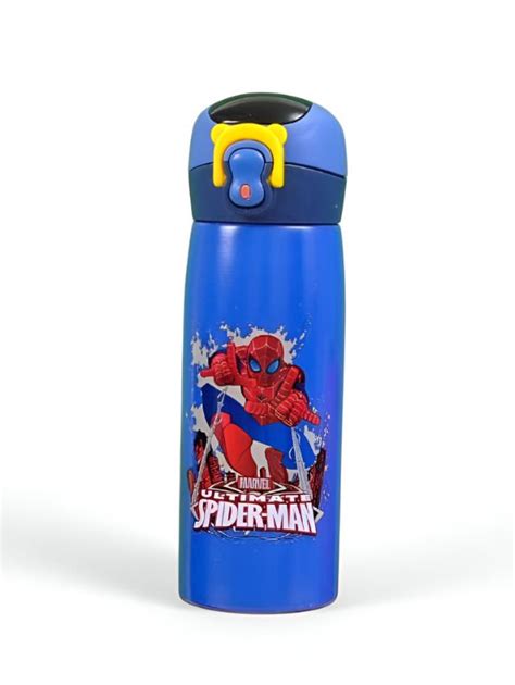 Blue - SpideySip - Marvel Avengers Stainless Steel Water Bottle 450ml ...