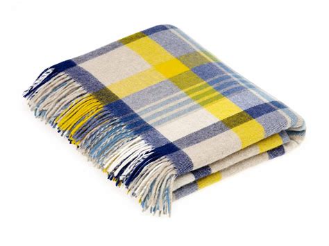 Cosmopolitan Blue Yellow Throw | Throw blanket, Yellow throw blanket ...