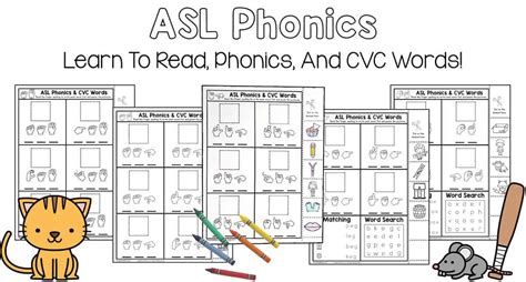 Image result for ASL Worksheets Bundle