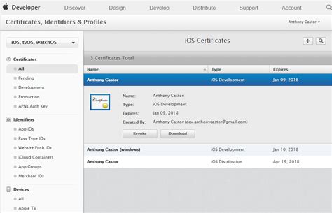 Xcode Developer Certificate 的图像结果