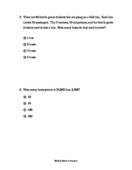 Image result for FSA Practice Test Grade 4 Math