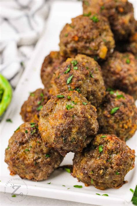 Air Fryer Meatballs (In No Time At All!) - Our Zesty Life
