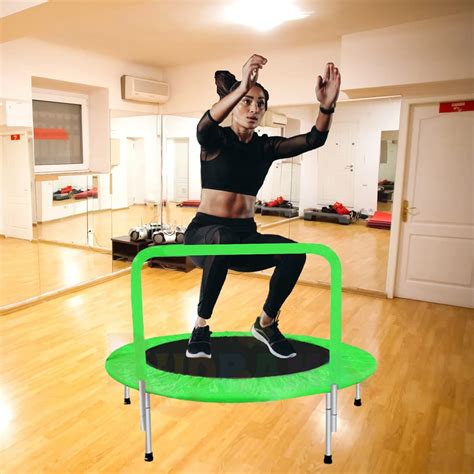 RUDRAMS 45" Trampoline for Adults | Rebounder Trampoline Indoor ...