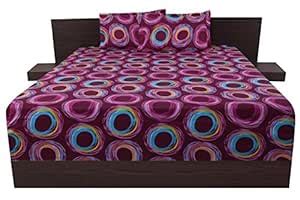 Buy Livanto Purple Queen Size Single Bed Sheet Set Online at Low Prices ...