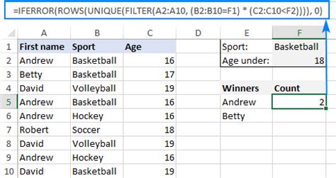 Image result for Count Unique Values When Filtering