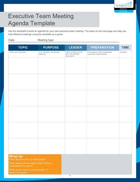 Meeting Agenda Sample 的图像结果