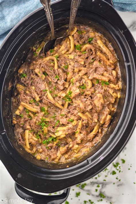 Crock Pot Beef and Noodles - Simple Joy