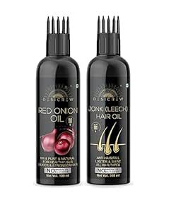 Buy Desicrew Pure Red Onion & Jonk (Leech) Cold Pressed oil with ...