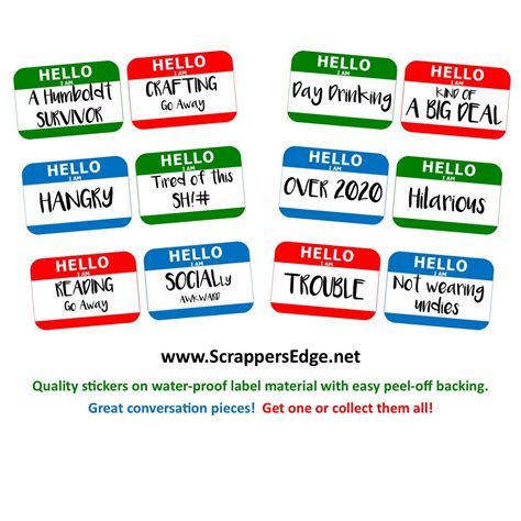 Image result for Hello I AM Printable