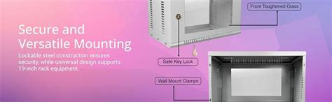 Multybyte 6U Wall Mount Server Rack Cabinet | 22-Inch Network Rack ...