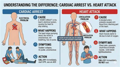 Heart Attack Vs Cardiac Arrest: Key Differences, Warning Signs And What ...