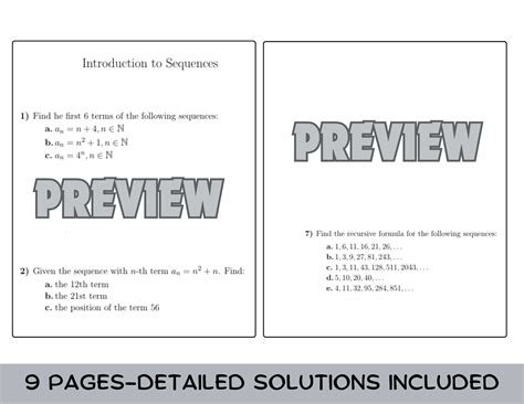 Image result for Sequences Worksheet