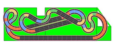 Carrera Digital 132/124 Streckenlayout 7,50m x 2,50m Bahnplanung ...