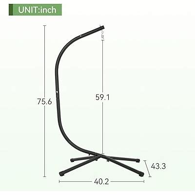 FDW Hammock Chair Stand, Outdoor Solid Steel Heavy India | Ubuy