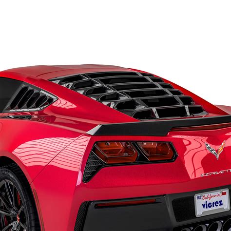 Vicrez LV Rear & Quarter Window Louvers vz102122 |Chevrolet Corvette C7 2014-2019