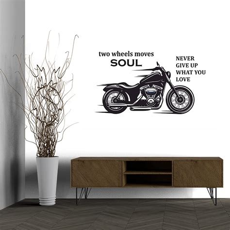Buy wallpics® Bike Rider, Bullet, Race Motorcycle Design Self Adhesive ...