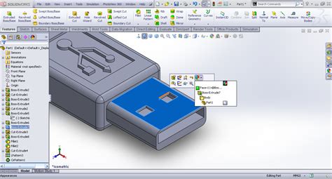 SolidWorks USB Tutorial 的图像结果