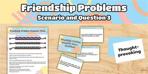 Friendship Problems Scenario Discussion