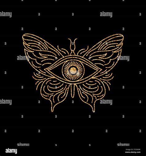All seeing eye and butterfly Stock Vector Image & Art - Alamy