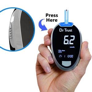 Dr Trust USA Blood Glucose Meter | Glucose Meter Machine with Strips