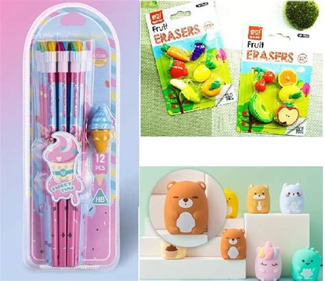 DHYEY COLLECTION Stylish Stationary Kit - Ice-Cream Theme Pencil Set ...