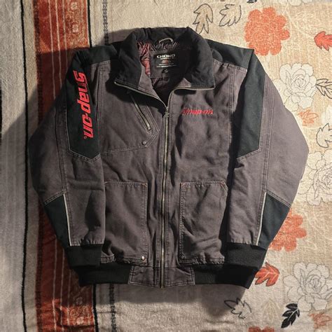 Quilted lined Snap-On jacket Measurements: Ptp:... - Depop