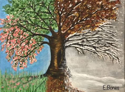 Four Seasons Tree (Original), 50% OFF