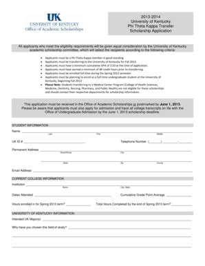 Fillable Online uky Phi Theta Kappa Transfer - uky Fax Email Print ...