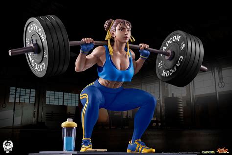 Chun-Li: Powerlifting (Alpha Edition) Quarter Scale Statue