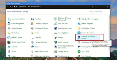 Image result for Control Panel Check Internet Network