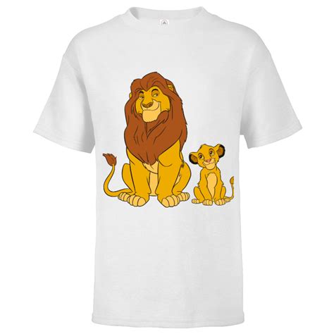 Buy Disney The Lion King Young Simba and Mufasa - Short Sleeve T-Shirt ...