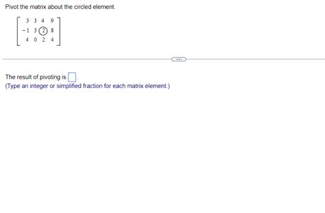 Matrix Pivot Element 的图像结果