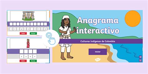 * NEW * Anagrama interactivo - niños - indígenas - Twinkl Colombia