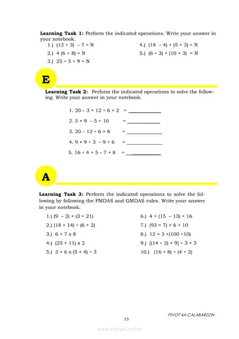Image result for Grade Five Math Module