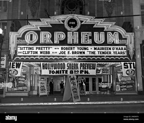 Oakland, California: 1948. The Fox Orpheum Theater in Oakland featuring ...