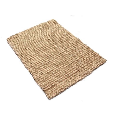 OnlyMat Handwoven Plain Natural Jute Floor Mat 60cm x 90cm