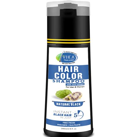 Buy VHCA Black Hair Color Shampoo For Men Women Boys Girls | Noni Black ...