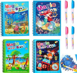 Flipkart.com | KHILONEWALA Kid's Magic Water Coloring Books Unlimited ...