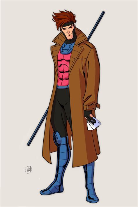 GAMBIT, ART BY AMELIA VIDAL | Gambit marvel, Character design, Marvel characters