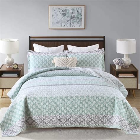 Amazon.com: PERHOM Quilt King Size - King Quilt Set, 100% Long-Staple ...
