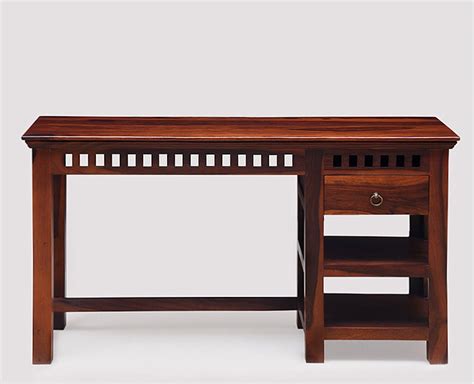 Buy Online Solid Wood Writing Study Table, Study Laptop Desk with ...